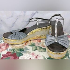 Tory Burch | Declan 2 T-Strap Platform Sandals | 7.5